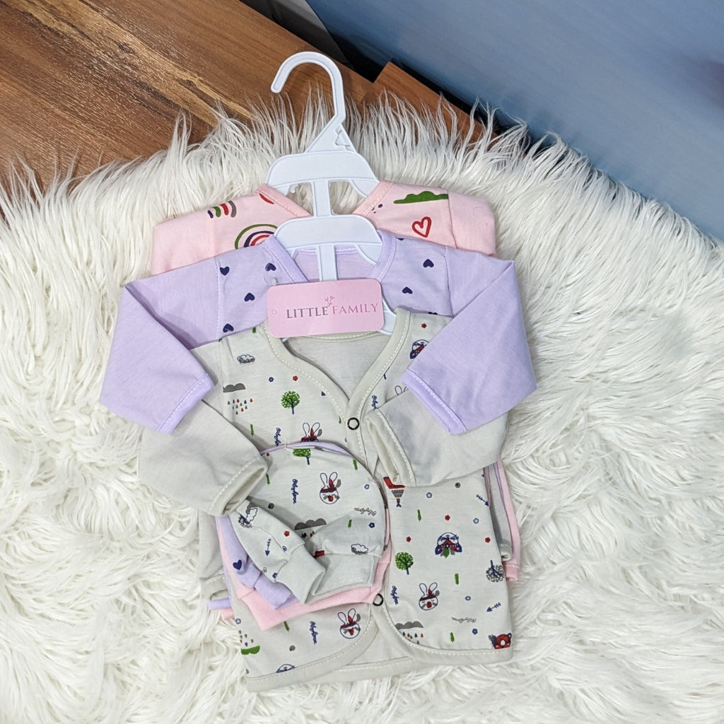 Newborn 3-Piece Cotton Outfit Set – Pack of 3