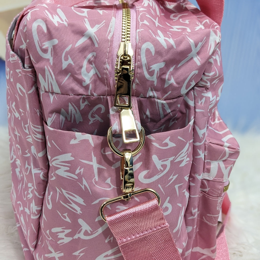 Premium Multi-Functional Diaper Bag | Pink