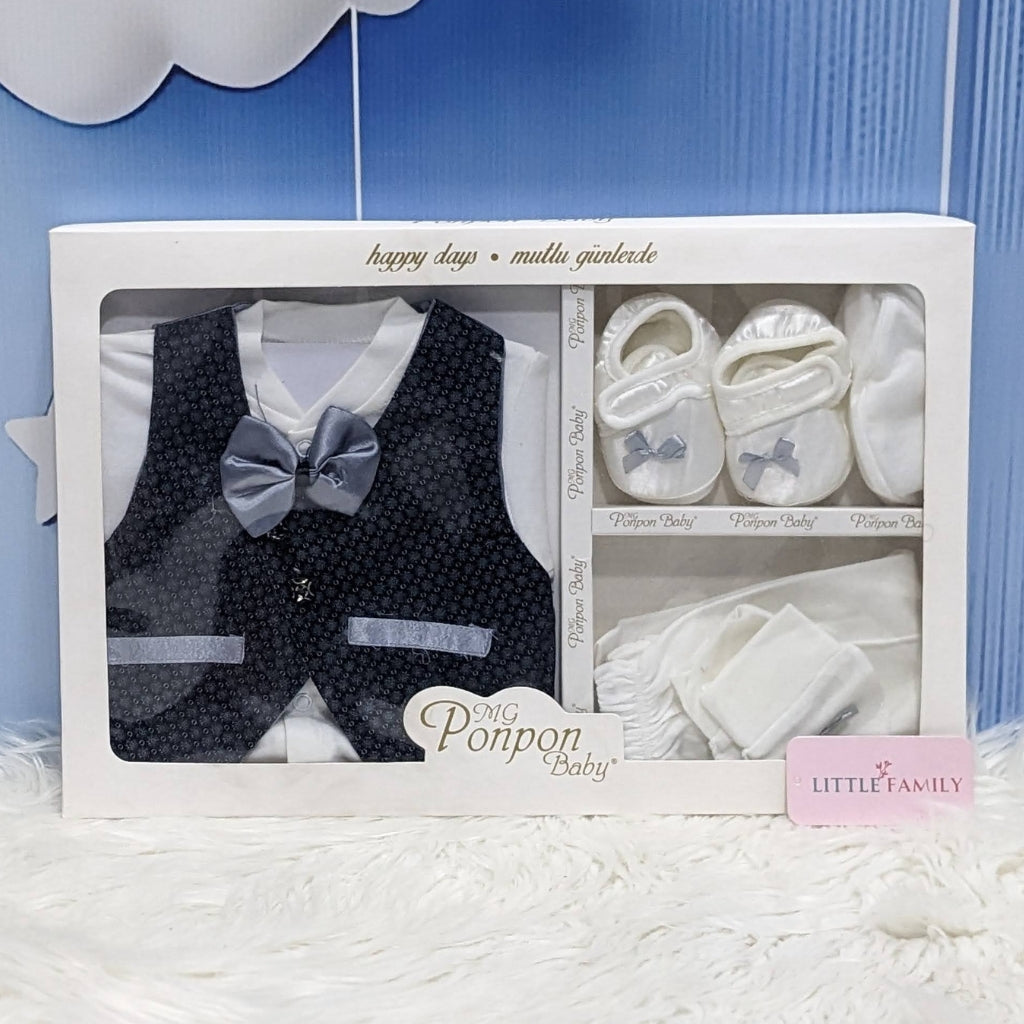 Baby Formal Outfit Set - Grey