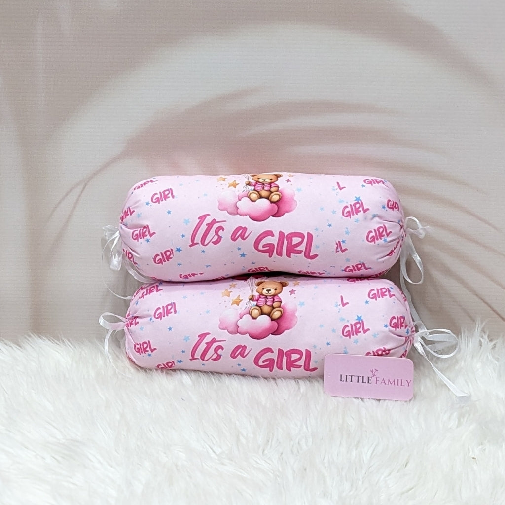 "It's a Girl" Baby 7 PC'S Bedding Set - (Pink) | Large