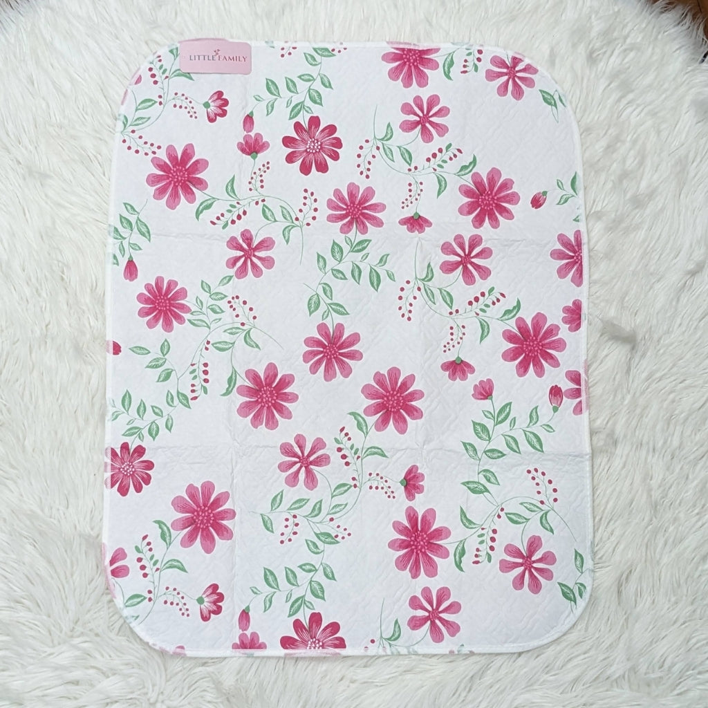 Premium Waterproof Medium Baby Diaper Changing Sheet – Pink Spider