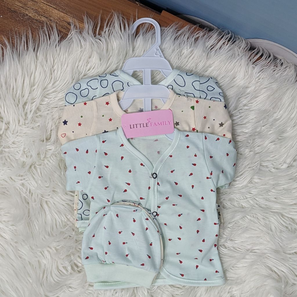 Newborn 3-Piece Cotton Outfit Set – Pack of 3