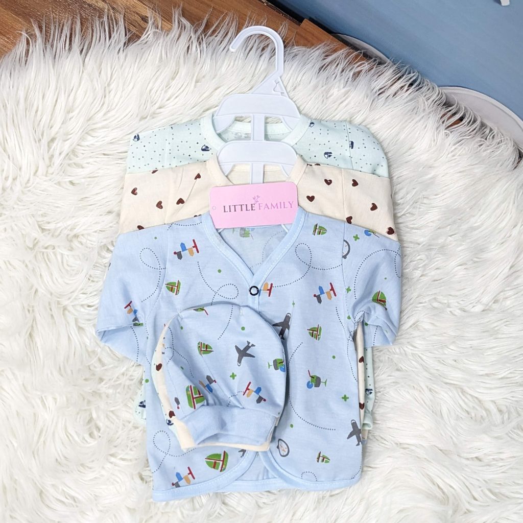 Newborn 3-Piece Cotton Outfit Set – Pack of 3