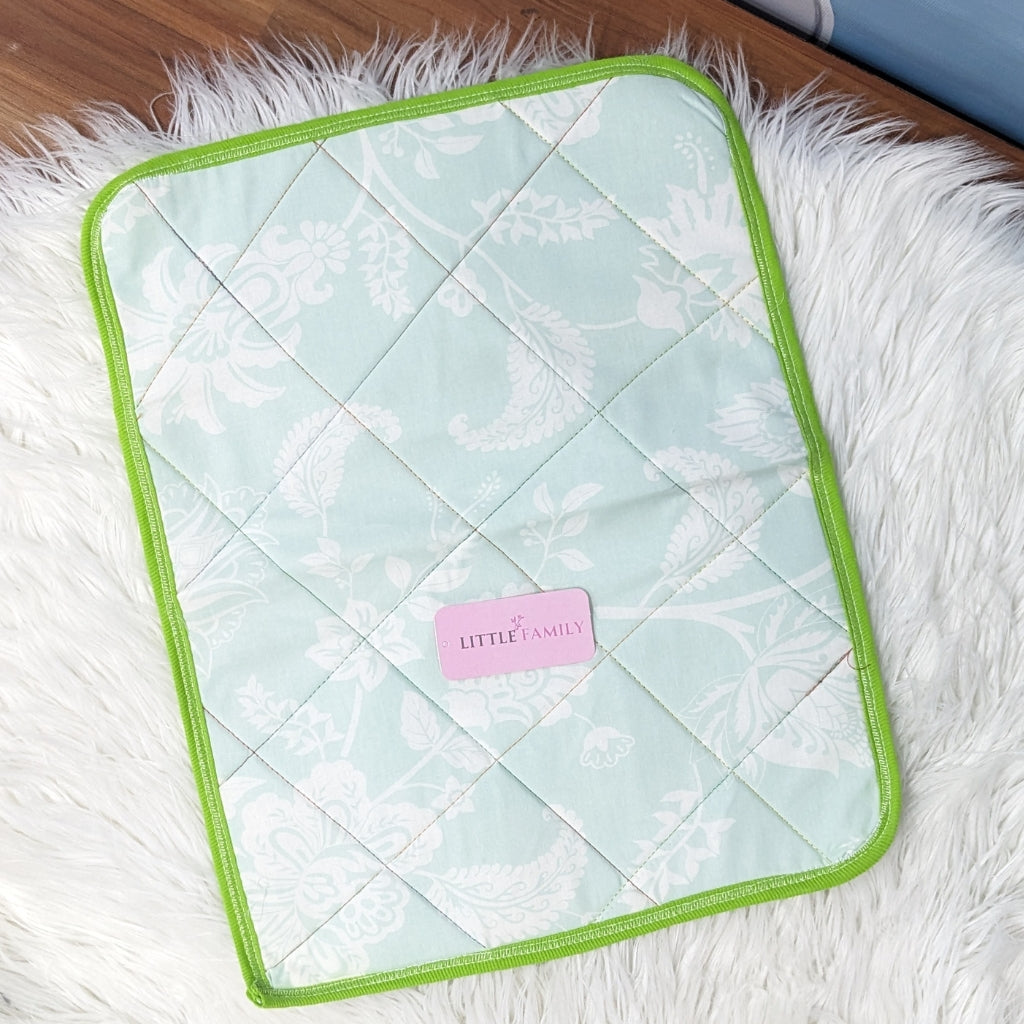 Medium Baby Diaper Changing Sheet – Teal Cyan