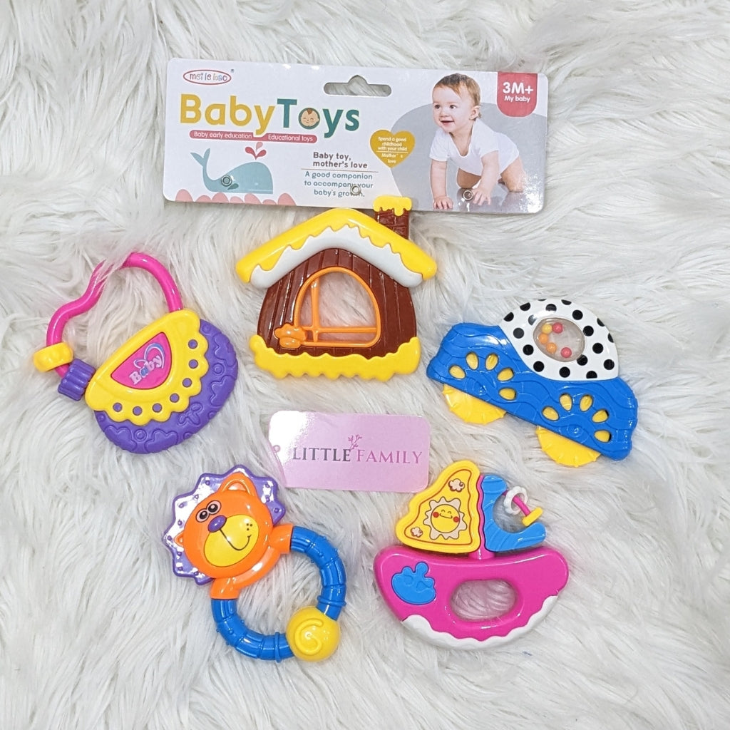 Baby 5 PC'S Rattle Toys Set
