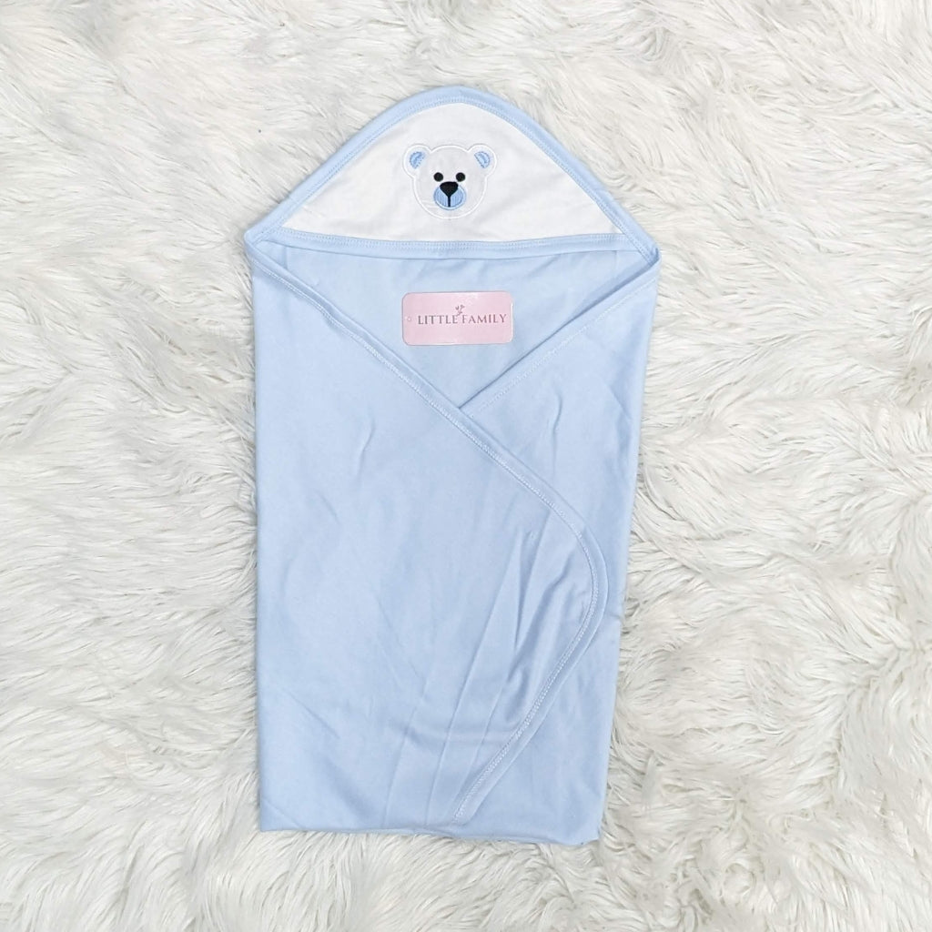 Premium Newborn Baby 10-Piece Gift Set - (BEAR) | Sky Blue