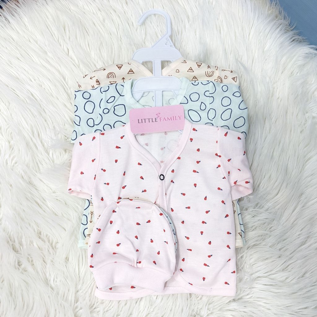 Newborn 3-Piece Cotton Outfit Set – Pack of 3