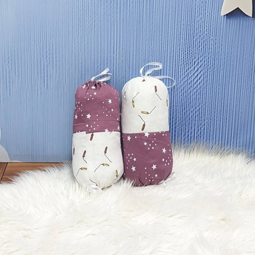 Starry Dreams Baby Bedding Set - 8 Pieces (Magenta) | Large