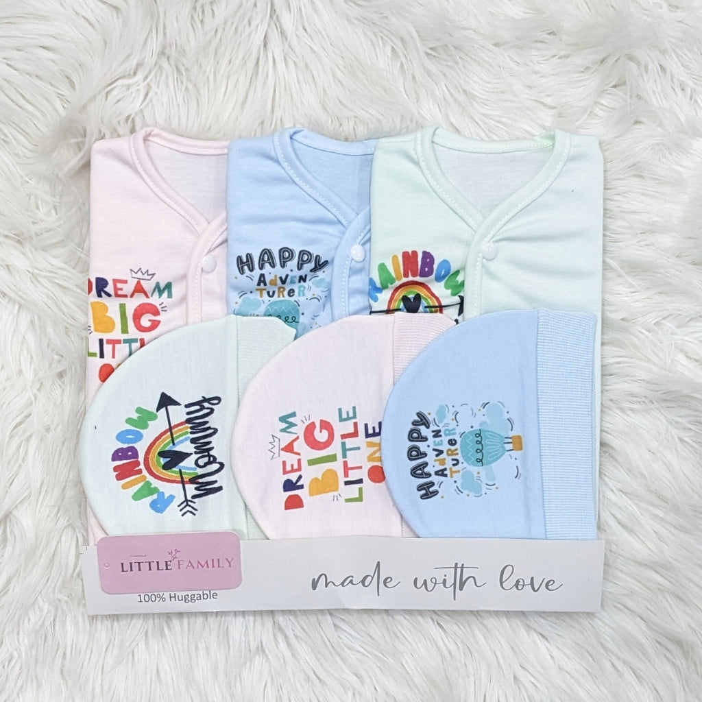 "Dream Big" Print – 3-Piece Baby Suit Set