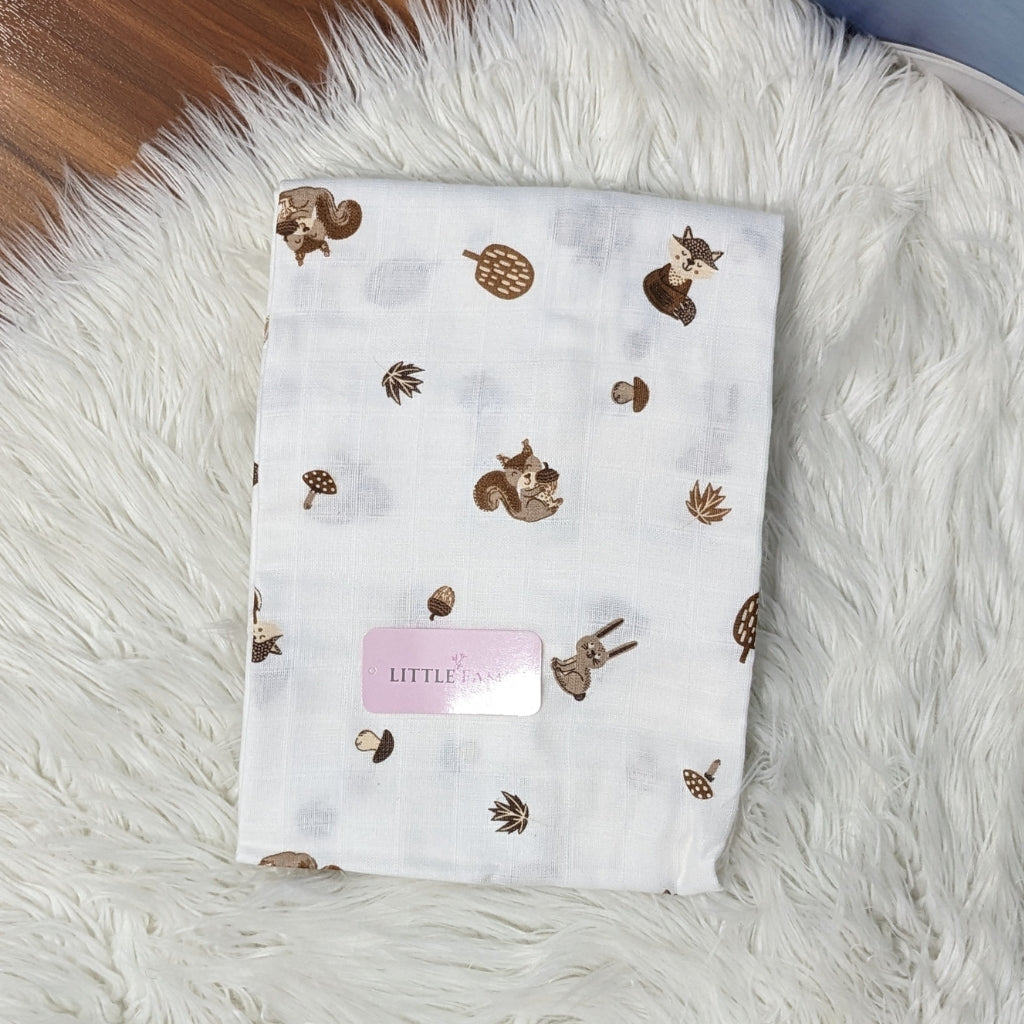 Premium Muslin Swaddle & Receiving Blanket Set