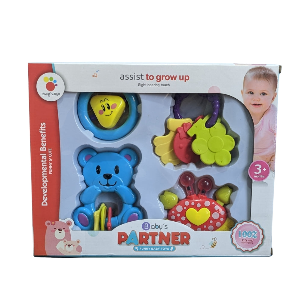 Premium Baby Rattle Toys Set - (4-Piece)