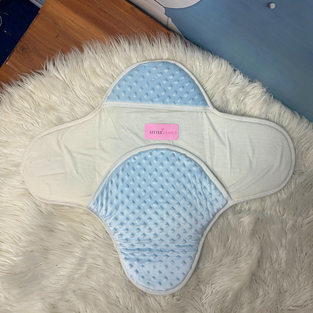 Velvet Winter Swaddle Wrap for Newborns - Sky Blue