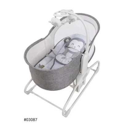 Mastela 4-in-1 Baby Cradle Swing with Adjustable Backrest & Mosquito Net