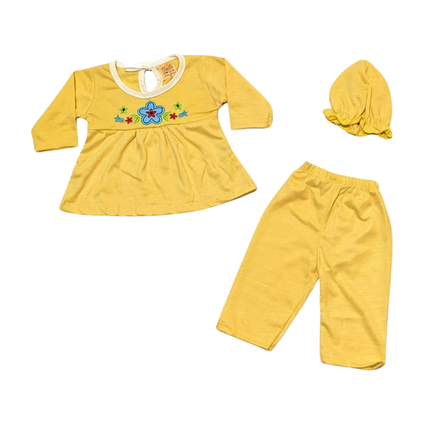3PC's Frock Set For New Born baby Girl