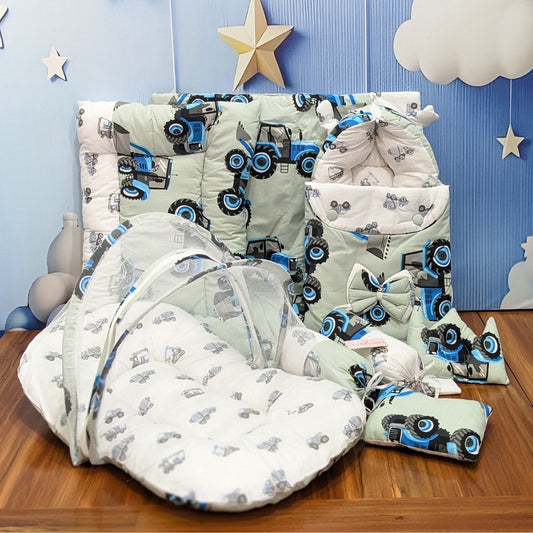 Little Digger Baby Bedding Set - 8 Pieces (Large)