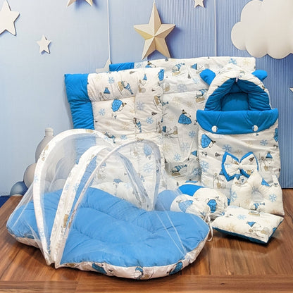 Snowflake Baby Bedding Set - 8 Pieces (Large)