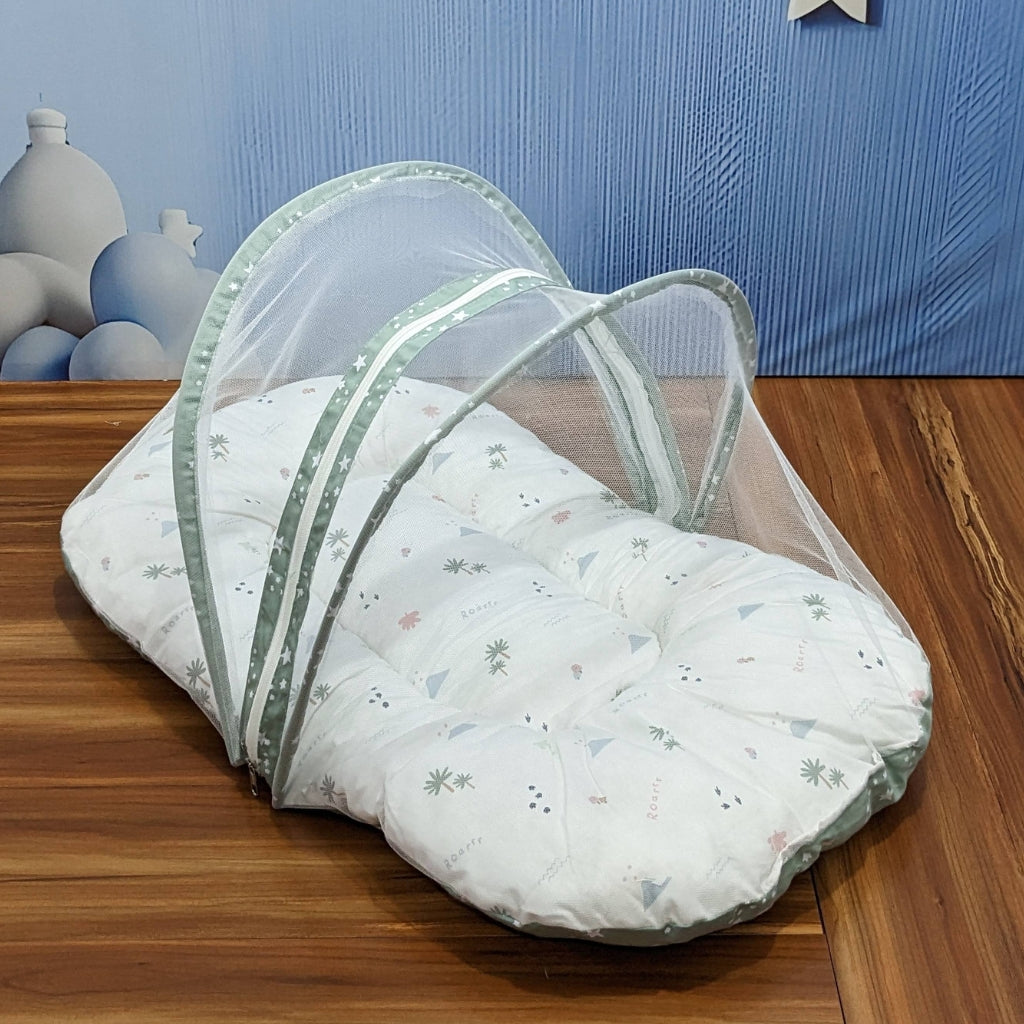 Starry Dreams Baby Bedding Set - 8 Pieces (Sage Green) | Large