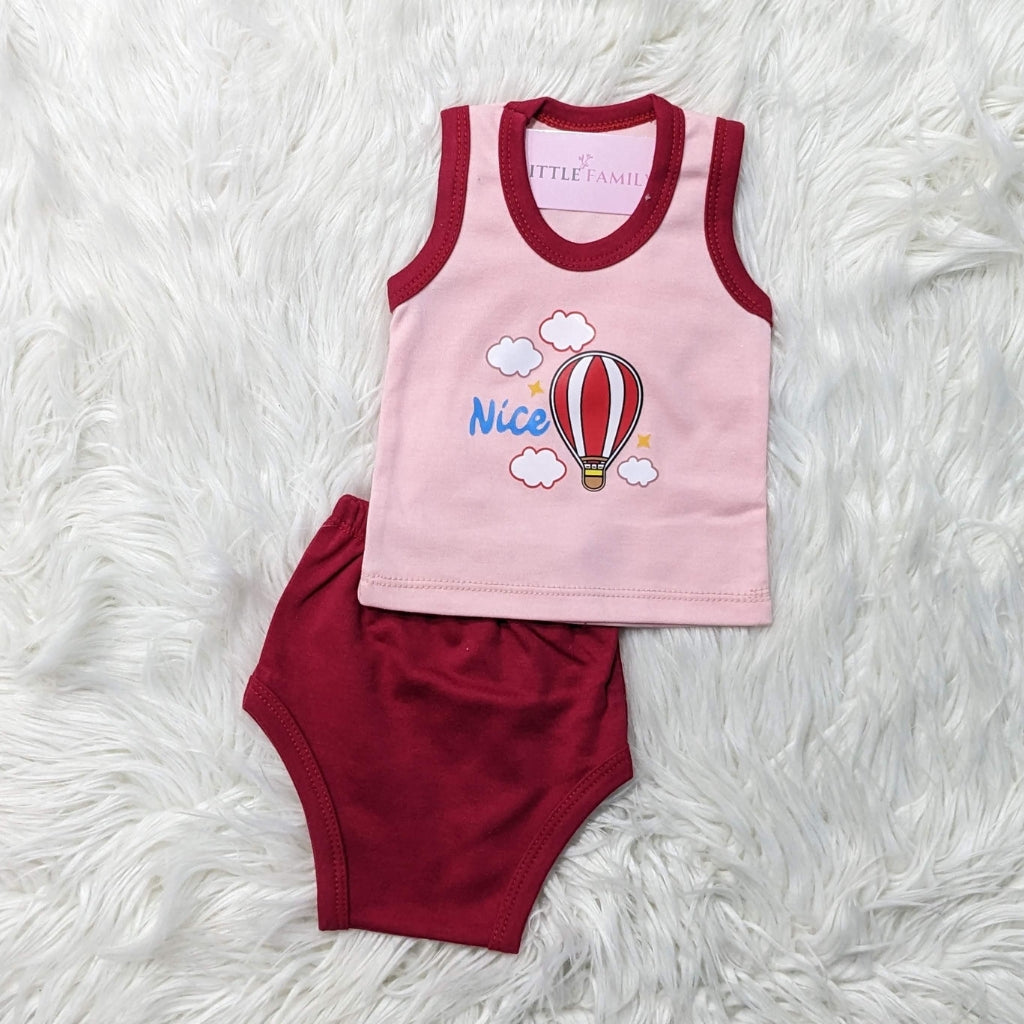 Premium Newborn Baby 10-Piece Gift Set - (Ballon) | Pink