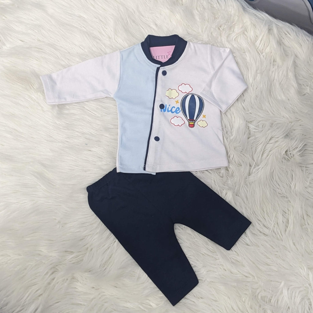 Premium Newborn Baby 10-Piece Gift Set - (Ballon) | Blue