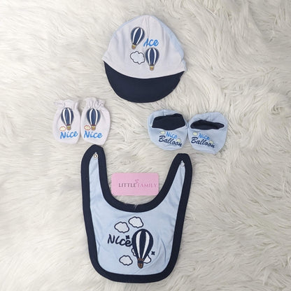 Premium Newborn Baby 10-Piece Gift Set - (Ballon) | Blue