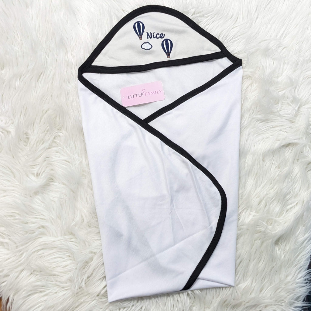 Premium Newborn Baby 10-Piece Gift Set - (Ballon) | Light Grey