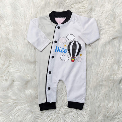 Premium Newborn Baby 10-Piece Gift Set - (Ballon) | Light Grey