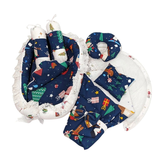 Baby 9-PC's Bedding Set - Navy Blue