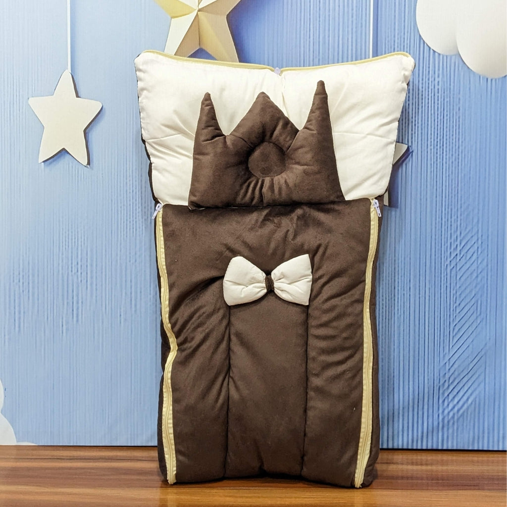 Velvet Baby Carry Nest - Dark Brown