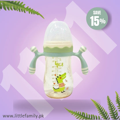 Toddler Feeder Water Bottle with Soft Straw & Leakproof Lid