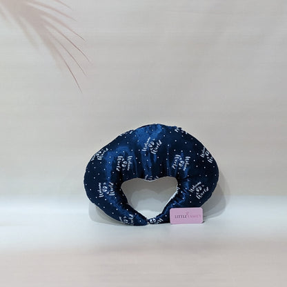 Premium Silk 11-Piece Baby Bedding Set | "Welcome to the World" - (Navy Blue)