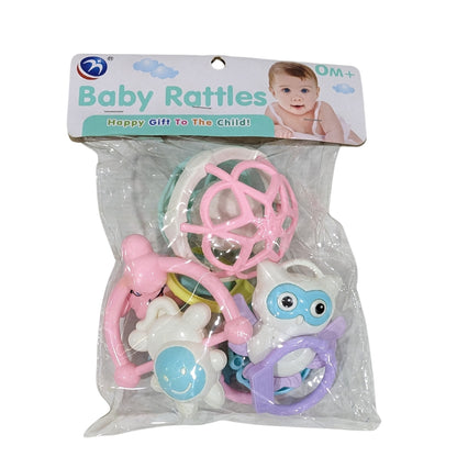 Sweet Pastel 8-Piece Baby Rattle Set