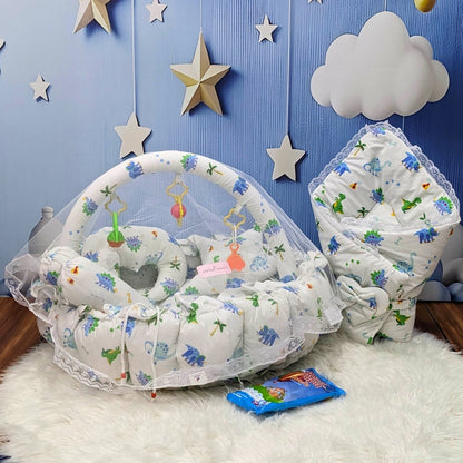 Premium 12-Piece Baby Bedding Set | White DIno