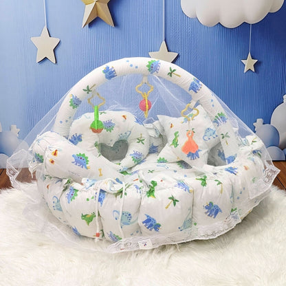 Premium 12-Piece Baby Bedding Set | White DIno