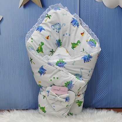 Premium 12-Piece Baby Bedding Set | White DIno