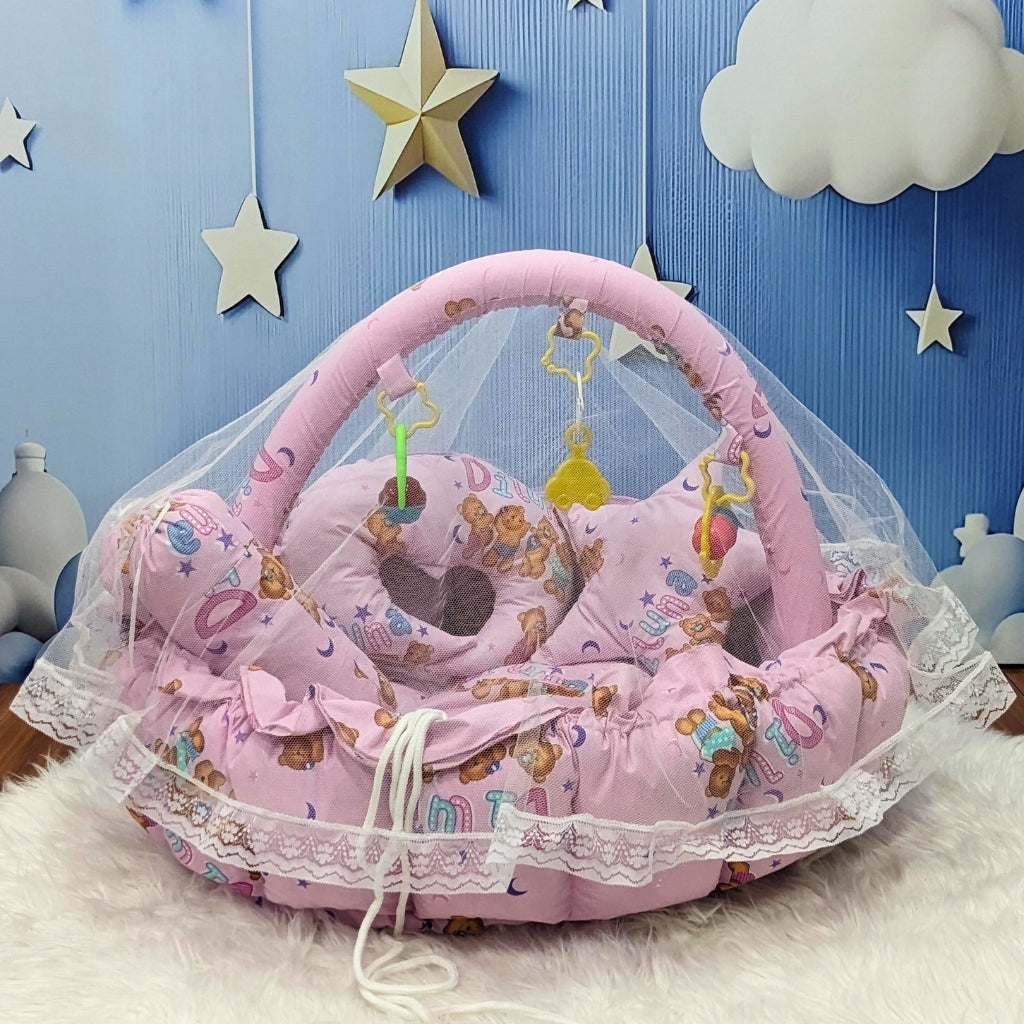 Premium 12-Piece Baby Bedding Set | PInk Bear