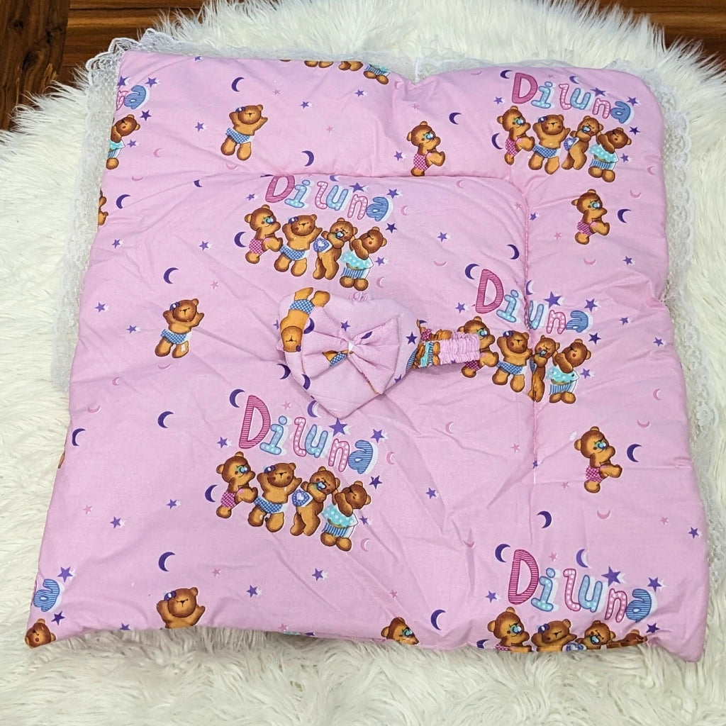 Premium 12-Piece Baby Bedding Set | PInk Bear