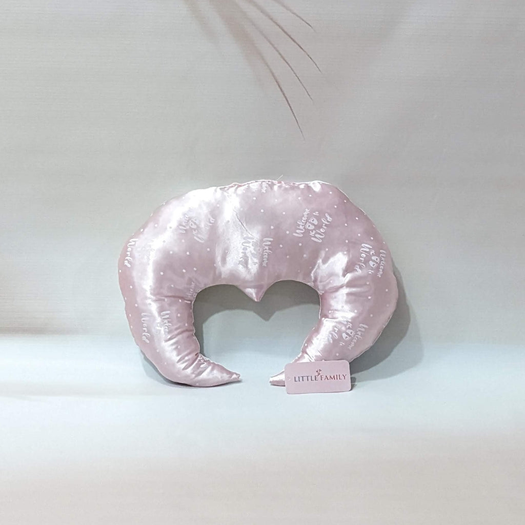 Premium Silk 11-Piece Baby Bedding Set | "Welcome to the World" - (Pink)