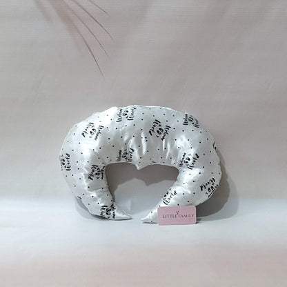 Premium Silk 11-Piece Baby Bedding Set | "Welcome to the World" - (White)