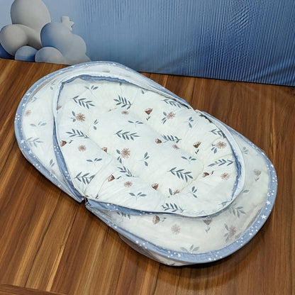 Starry Dreams Baby Bedding Set - 8 Pieces (Blue Grey) | Large