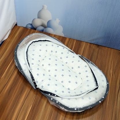 Starry Dreams Baby Bedding Set - 8 Pieces (Navy Blue) | Large