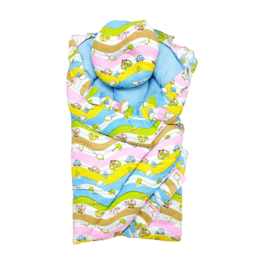 Rainbow Print Cotton Carry Nest For Your Little One