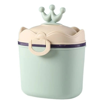 Crown Baby Milk Powder Dispenser – Leakproof & Travel-Ready