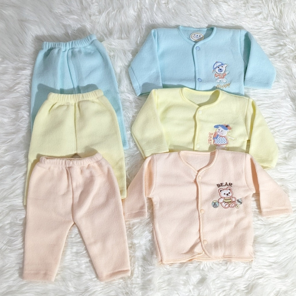 Pack of 3 Winter Baby Embroidered Set