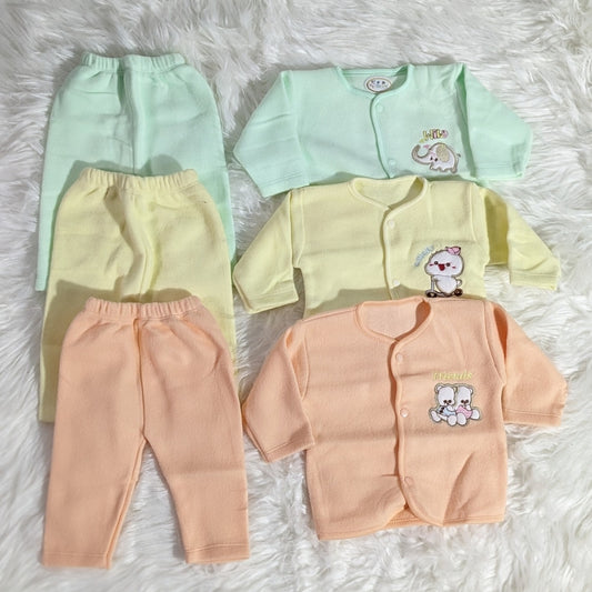 Pack of 3 Winter Baby Embroidered Set