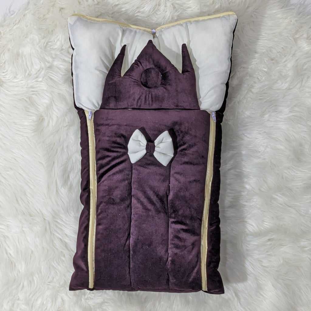 Premium Velvet Carry Nest - Dark Purple