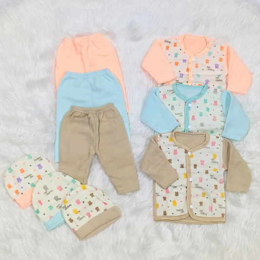 Pack Of 3 Winter Baby Outfit Set