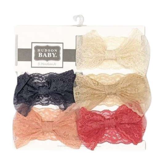 Hudson Baby Lace Headbands Set