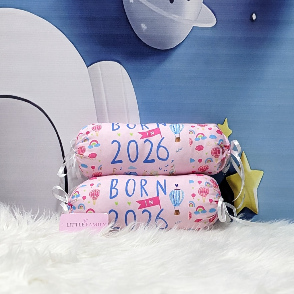 "Born In 2026" Baby 8 PC'S Bedding Set - (Pink) | Large