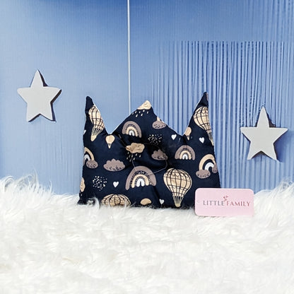 "Born in 2026" Newborn Baby Carry Nest - Soft Poly Cotton | Navy Blue