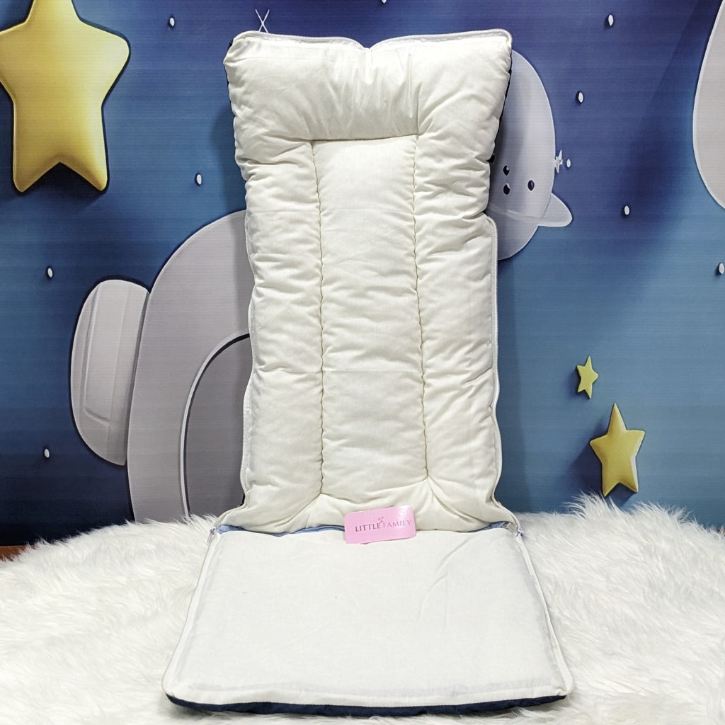 "Born In 2026" Baby 8 PC'S Bedding Set - (Navy Blue) | Large